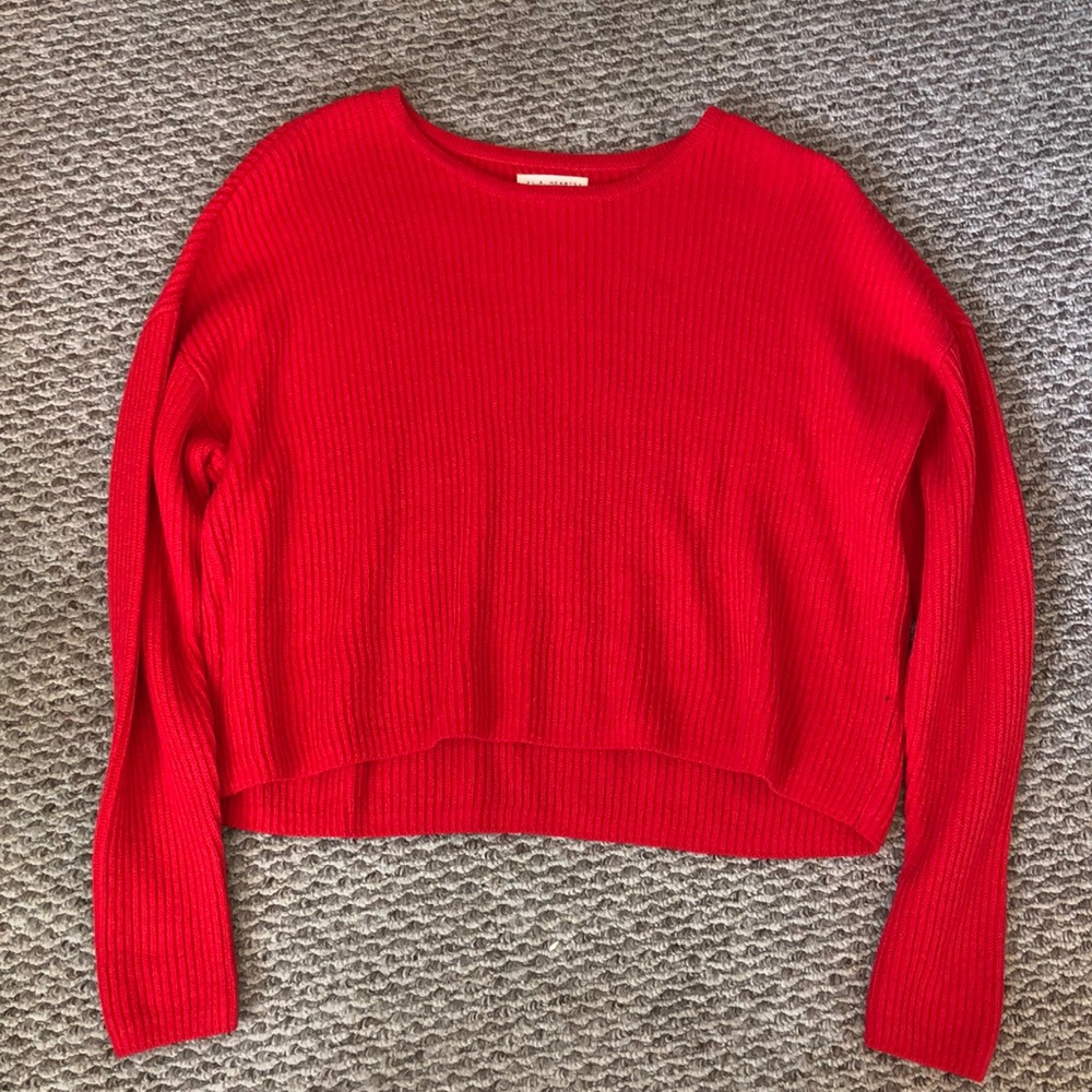 red sweater